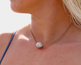 18k Gold Plated Abbreviated Cone Shell  Necklace