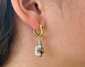 18k Gold Plated Cat Cone Earing Set