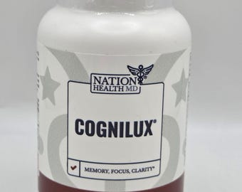 NATION HEALTH MD Cognilux, Brain Supplements for Memory and Focus with Niacin