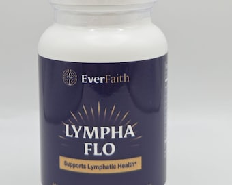 EVERFAITH LymphaFlo - Lymphatic Drainage Supplement - Lymph System Support - with Bromelain, Echinacea, Dandelion, Burdock Root,Lemon Powder
