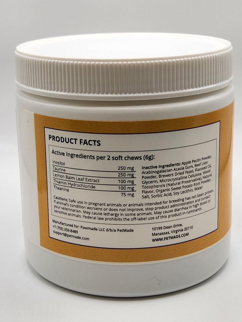Pemade Canine Calm Soft Chews - Apoyo para el estrés y la concentración imagen 4