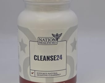 NATION HEALTH MD Cleanse24 - Intestinal Cleanse for Humans for Men & Women, 60 Capsules
