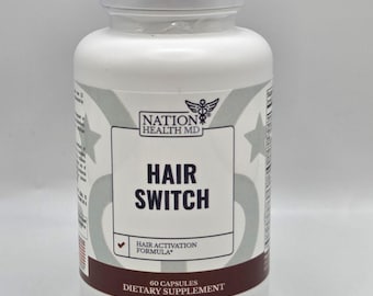 Hair Switch - Supplements for Hair and Scalp - Biotin, Zinc, Selenium, and More - Activation Formula  Men / Women, 1 Bottle