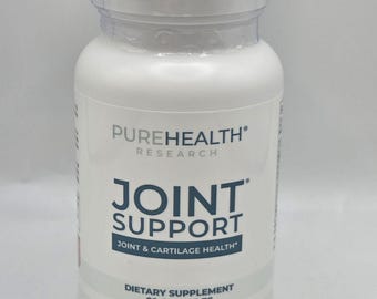 PUREHEALTH RESEARCH Joint Support NEM Eggshell Membrane with Boswellia Extract, Calcium & Turmeric, 60 Capsules