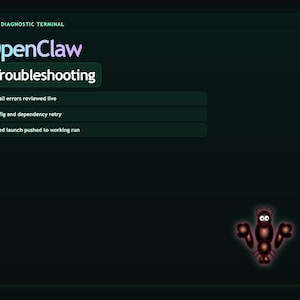 OpenClaw felsökningstjänst, åtgärda installationsfel och trasig start