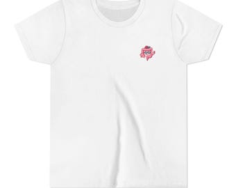 Maglietta a maniche corte per bambini e ragazzi con simpatico personaggio animato del colon affetto da IBD / Umorismo medico divertente