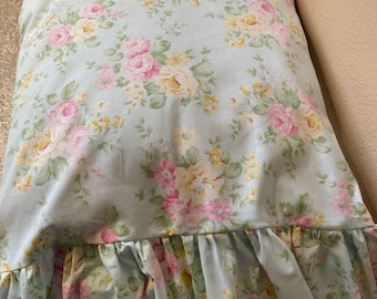 Handmade Shabby Chic Pillow Case with or without Ruffle