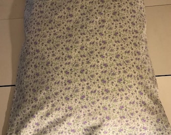 Handmade Purple Mini Rose Pillow Case