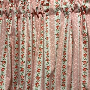 Handgemachte rosa Shabby Rose Volant, 42 x 15 Zoll, kundenspezifische Vorhang Bestellungen angenommen