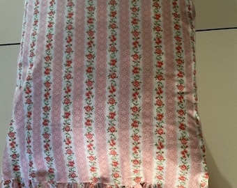 Handmade Pink Shabby Rose Pillow Case with or without Ruffle