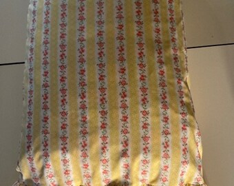 Handmade Yellow Shabby Rose Pillow Case with or without Ruffle