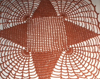 Handmade Spiderweb Crochet Doily,ready to ship