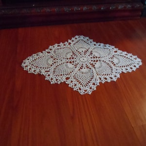 Vintage Crochet Pineapple Doily Pdf Pattern, Instant Download
