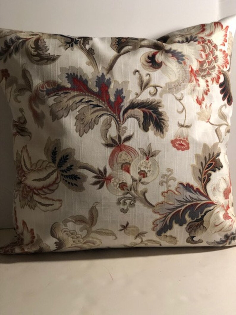 Handmade Floral Cotton Pillow Cover Etsy Canada