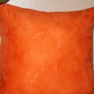 Decorative Pillow Cover, Throw Pillow Cover, Suede Pillow 18 x 18 image 1