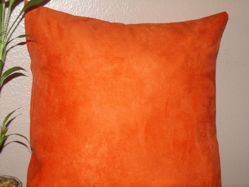 Decorative Pillow Cover, Throw Pillow Cover, Suede Pillow 18 x 18 image 1