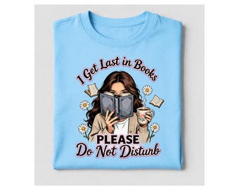 Bokälskare PNG, läsarskjortadesign, mysig muggpresent (digital nedladdning)