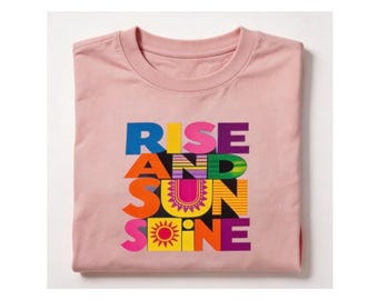 Anpassad sommartröja PNG, Rise and Sunshine (gåva)