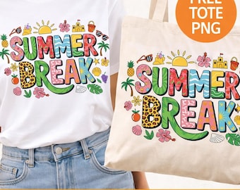 Sommarlov PNG, tropisk strandsemester skjortdesign (digital nedladdning)