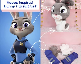 Conjunto de cosplay de conejito, casco de piel sintética suave, cabeza ajustable, lindo traje de conejo, cola, pata, guantes, mangas de brazo, disfraz de cuerpo completo, atuendo de desfile de festival