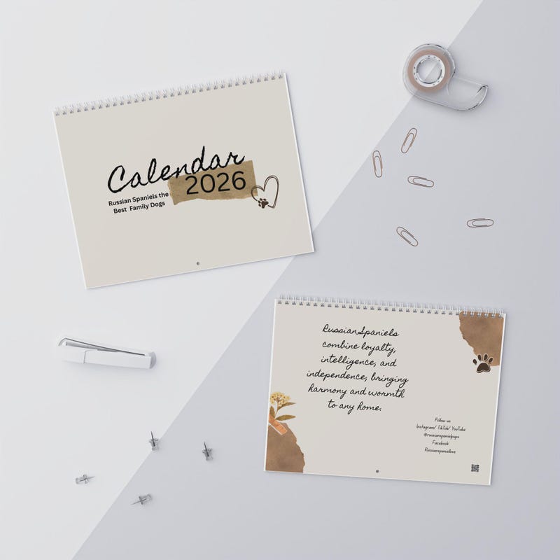 The Paw Print Calendar 2026 - Etsy