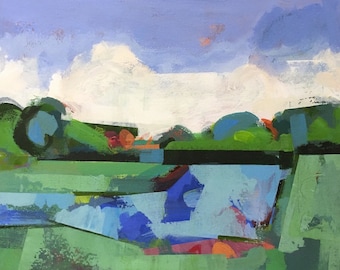 Morning 3/ Original acrylic painting on canvas 20" x 16"