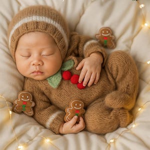 thumbnail image 2 of Embroidered Gingerbread Sweatshirt Baby 2 of 11