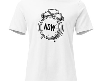 Time Is Now T-Shirt | Minimalist Motivational Design | Modern Statement Graphic