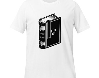 Open Book T-Shirt | Minimalist Knowledge Design | Lifelong Learning Graphic