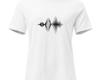 Sound Pulse T-Shirt | Minimalist Audio Symbol | Frequency Line Design