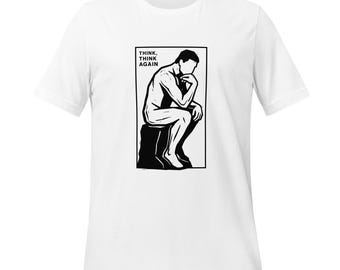 Think T-Shirt | Minimalist Motivational Typography | Modern Mindset Graphic