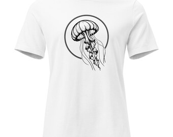 Jellyfish Ring T-Shirt | Ocean Inspired Art | Minimal Marine Design