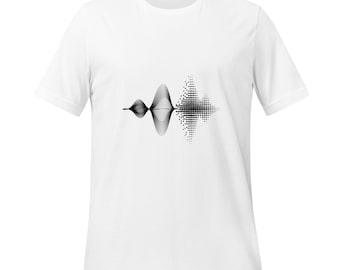 Sound Pulse T-Shirt | Minimalist Audio Symbol | Frequency Line Design