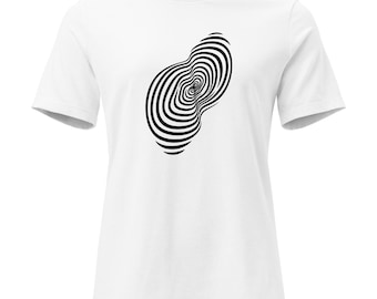 Warped Lines T-Shirt | Minimalist Distortion Design | Abstract Motion Graphic