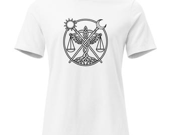 Zen Balance T-Shirt | Minimalist Line Art | Mindfulness Symbol Graphic