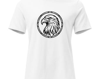 Eagle Head T-shirt, Bold Line Art, Strength Symbol - Etsy