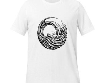 Water Splash T-Shirt | Minimalist Liquid Motion | Modern Abstract Graphic
