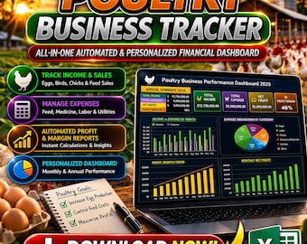 Poultry Business Tracker | All-In-One Automated & Personalized Financial Dashboard