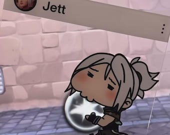 Custom Valorant Jett Transparent PVC Photo Card