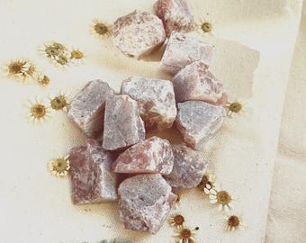 Cristal brut de quartz fraise – Pierre de guérison naturelle pour l'amour et les soins personnels
