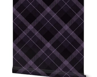 Dark Academia Plaid Wall Decor, Moody Cabincore Plaid, Heritage Wallpaper