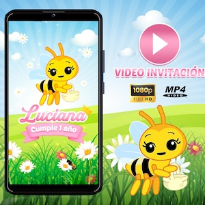 Invito video di Plim Plim l'Ape: Invito video di compleanno di Plim Plim l'Ape (video personalizzato e consegna digitale)