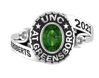 Custom Graduation Ring • Personalized Sterling Silver Class Ring