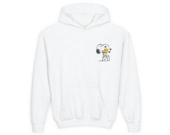 Snoopy hugging Woodstock Hooded Sweatshirt | Kids Hoodie