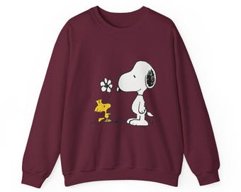 Vintage 70s Snoopy Peanuts Rah Rah School Rally Pop Art Sweater M