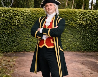 Groot uniform Valet de Chambre 18e-eeuwse keizerlijke hofkleurstelling | Historische re-enactmentoutfit