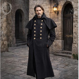 Napoleon Jacket Black Men - Etsy