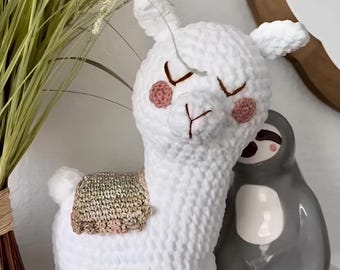 Crochet Alpaca Pattern – Cute Alpaca Amigurumi, Halo Llama Amigurumi Crochet Patterns, Crochet Pattern, Plushie Pattern, Instant Download