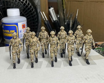 塗装済みフィギュア ベトナム戦争におけるアメリカ兵ライダー UH-1