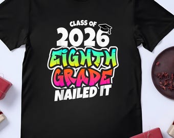 Maglietta Classe 2026, Maglietta per la laurea di terza media, Maglietta "Ce l'ho fatta!" per la terza media, Maglietta regalo di laurea, Felpa